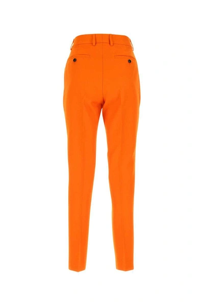 Shop Ami Alexandre Mattiussi Ami Pants In Orange