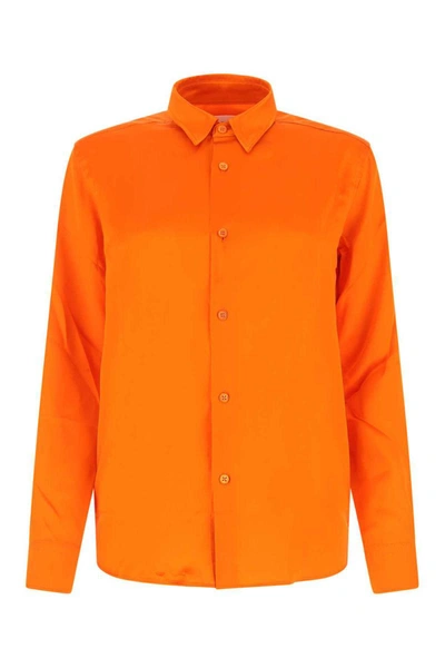 Shop Ami Alexandre Mattiussi Ami Shirts In Orange