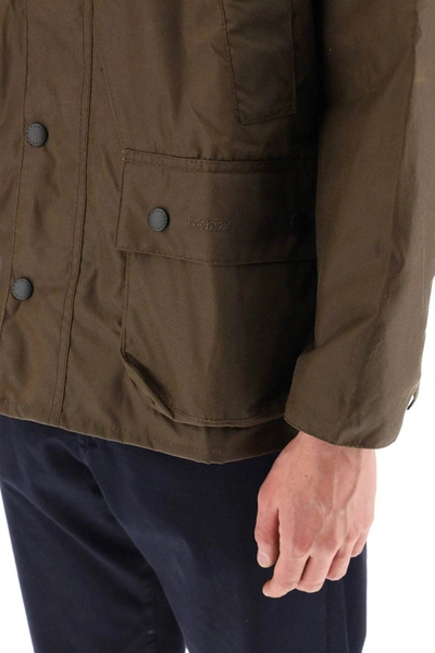 Shop Barbour Classic Bedal Jacket In Waxed Cotton In Brown