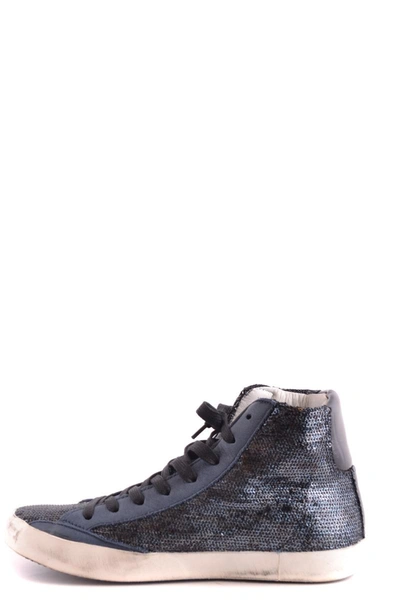 Shop Philippe Model High-top Sneakers In Blue