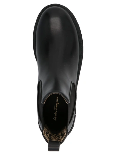 Shop Ferragamo 'varsi' Ankle Boots In Black