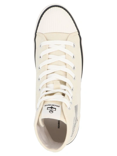 Shop Isabel Marant 'benkeen' Sneakers In White/black