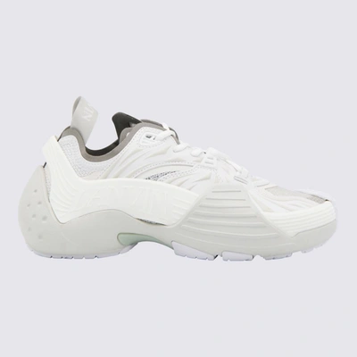 Shop Lanvin White Nylon X-flash Sneakers