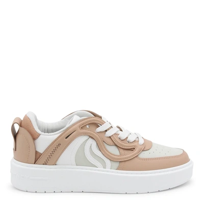 Shop Stella Mccartney Blush Faux Leather S-wave 1 Sneakers In New Blush