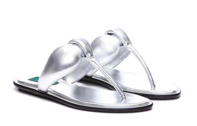 Shop Emilio Pucci Sandals In Silver