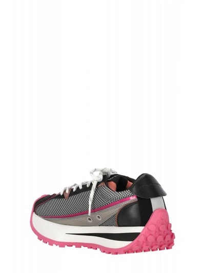 Stella Mccartney Woman Sneakers Black Size 9 Textile Fibers In Multicolor