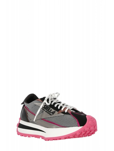 Stella Mccartney Woman Sneakers Black Size 9 Textile Fibers In Multicolor