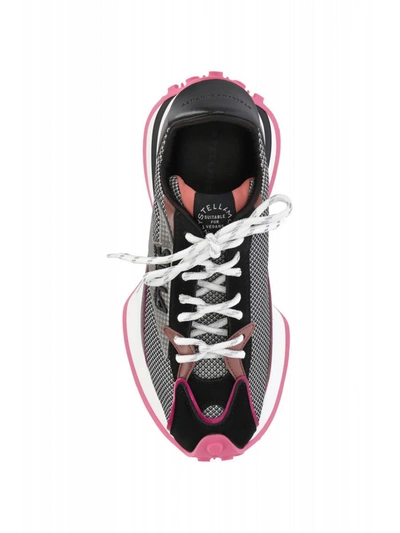 Stella Mccartney Woman Sneakers Black Size 9 Textile Fibers In Multicolor