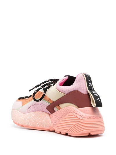 Shop Stella Mccartney Eclypse Colourblock Sneakers In Red