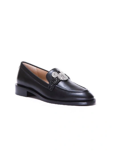 Stuart Weitzman Mocasines - Minnie And Mickey Mouse In Black