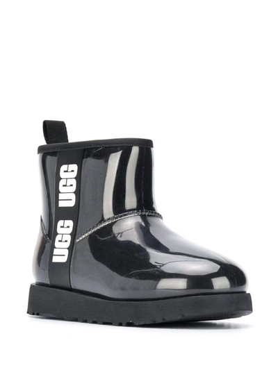 Shop Ugg Classic Clear Mini Ankle Boots In Black