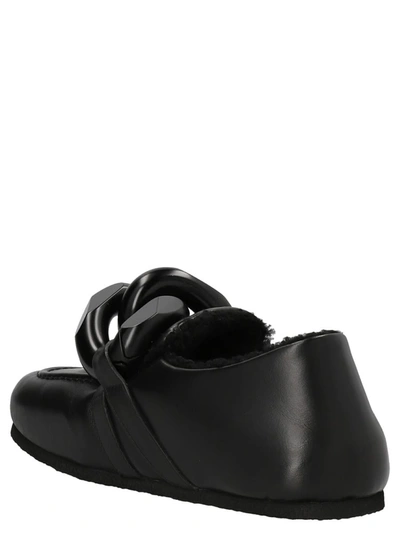 Shop Jw Anderson J.w. Anderson 'chain' Loafers In Black