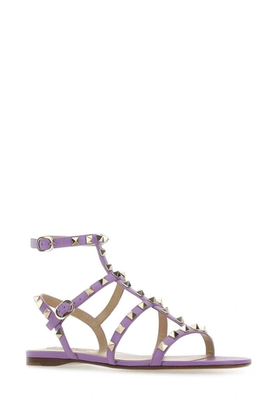 Shop Valentino Garavani Sandals In Purple