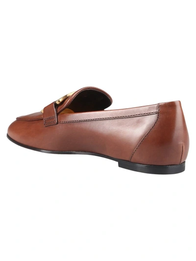 Shop Tod's Moccasins Buckle Shoes In Brown