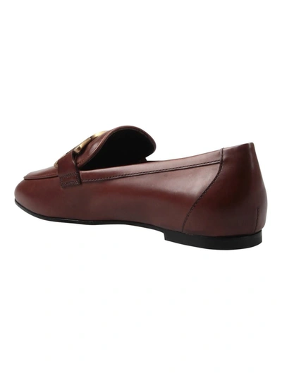 Shop Tod's Moccasins Buckle Shoes In Brown