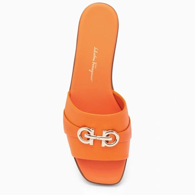 Shop Ferragamo Oria 10 Sandal In Orange