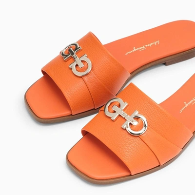Shop Ferragamo Oria 10 Sandal In Orange