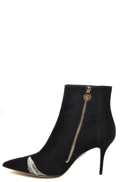 Shop Charlotte Olympia Booties In Black