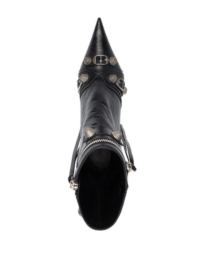 Shop Balenciaga Le Cagole Heel Boots In Black