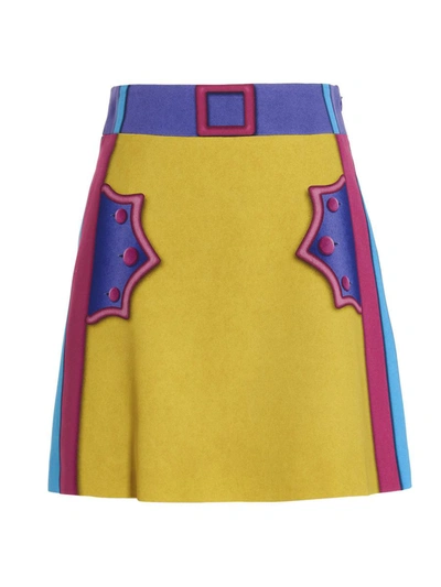 Shop Moschino Trompe L'oeil' Skirt In Multicolor