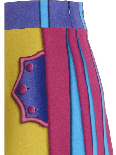 Shop Moschino Trompe L'oeil' Skirt In Multicolor