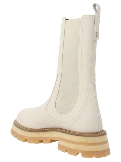 Shop Ermanno Scervino Leather Boots In White