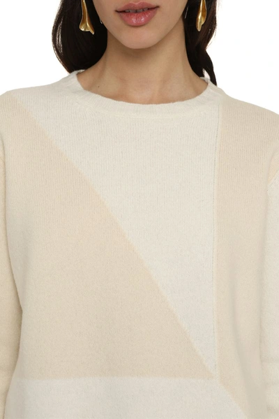 Jil Sander Crew-neck Wool Sweater In Neutral