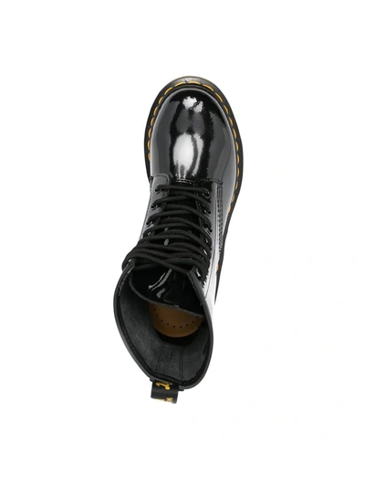 Shop Dr. Martens' Dr. Martens 1460 Patent Lamper Boots In Black
