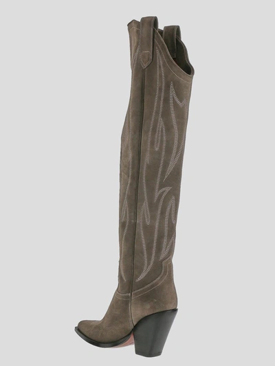 Shop Sonora Taupe Boots In <p> Boots In Taupe Suede With High Leg