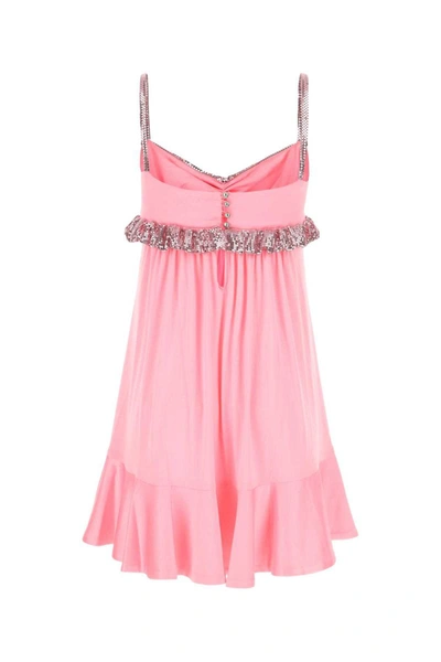 Pink Stretch Viscose Dress Pink Donna 36