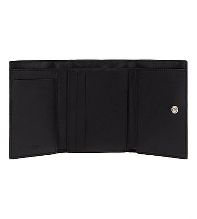 Shop Givenchy Pandora Goat Leather Trifold Wallet In Black
