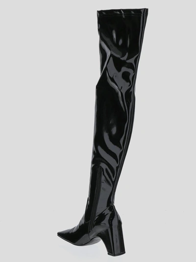 Shop Coperni Boots In <p> Black Boots With Shiny Finish
