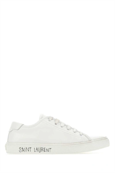 Shop Saint Laurent Sneakers In White