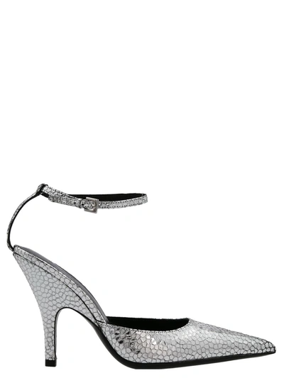 Shop By Far 'eliza' Pumps In Silver