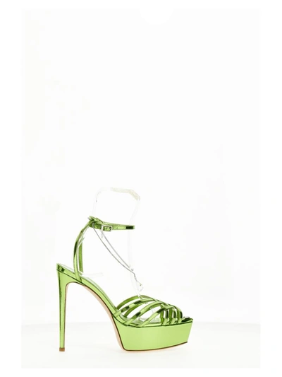 Shop Nicolo' Beretta 'heidi' Sandals In Green