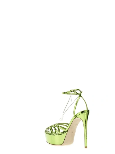 Nicolo' Beretta Green Heidi Heels In Green