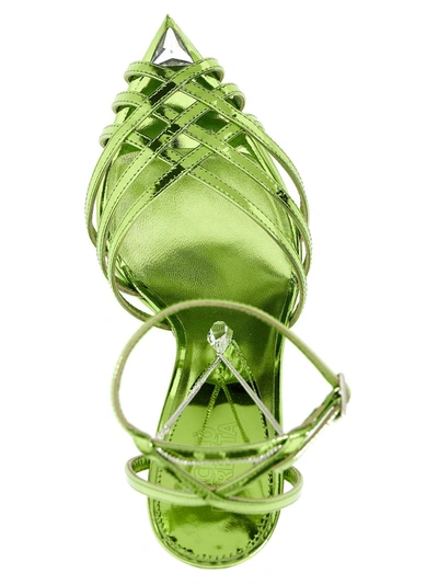 Nicolo' Beretta Green Heidi Heels In Green