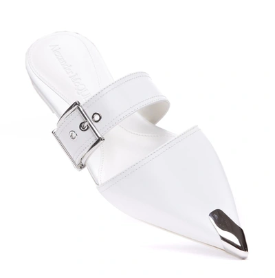 Shop Alexander Mcqueen Flat Shoes In White