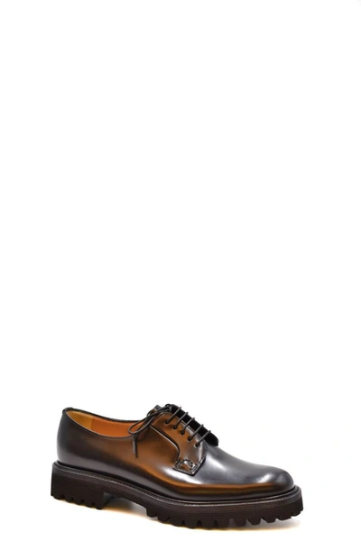 Church's Women's Soft Leather Raffia Derby Shoes In Black