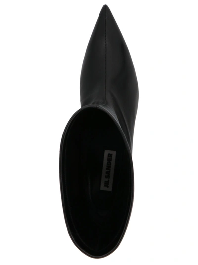 Shop Jil Sander Half Boots, Ankle Boots In Black