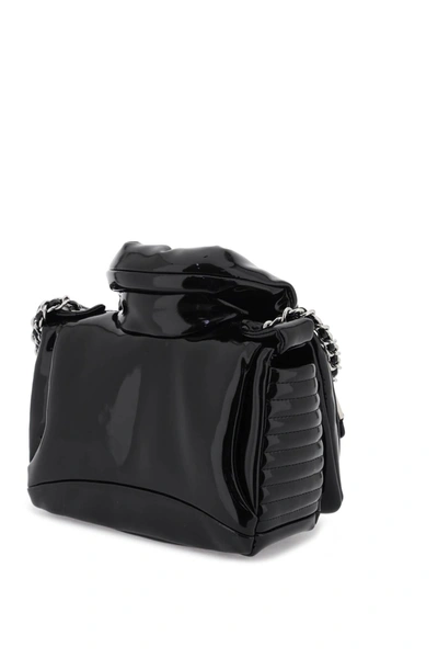 Shop Moschino Inflatable Effect Biker Bag