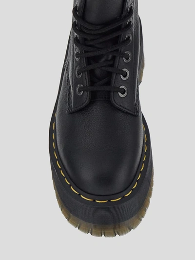 Shop Dr. Martens' Dr Martens Boots In <p>dr Martens Platform Boot In Black Grained Leather
