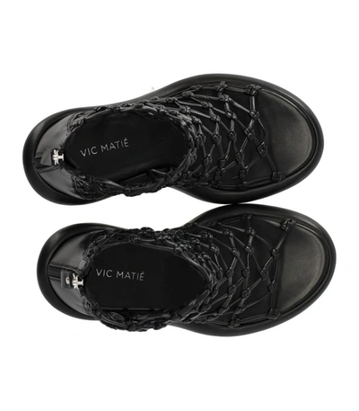 Shop Vic Matie Knot Black Heeled Sandal