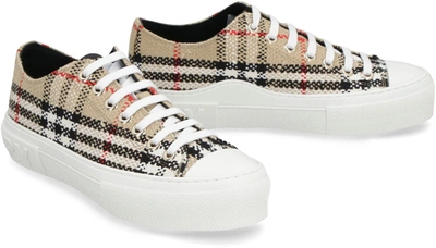 Shop Burberry Fabric Low-top Sneakers In Multicolor