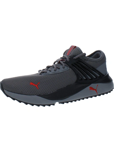 Shop Puma Pacer Future Mens Mesh Gym Running Shoes In Grey