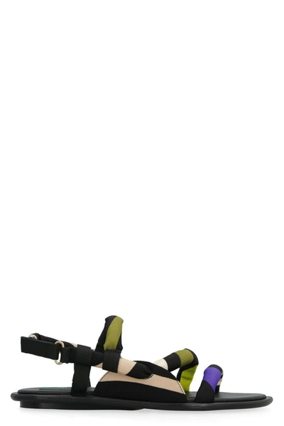 Shop Emilio Pucci Lee Flat Sandals In Multicolor