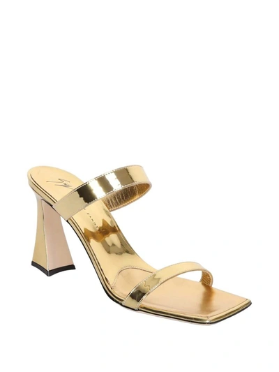 Shop Giuseppe Zanotti High Heel Sandals In Gold