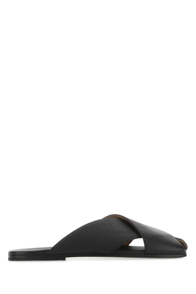 Shop Marsèll Marsell Slippers In Black