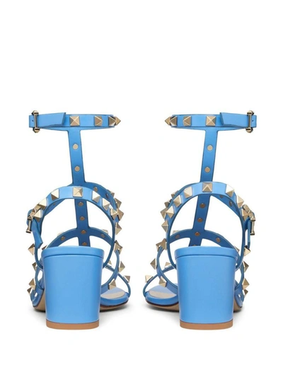 Shop Valentino Sandals In Denim