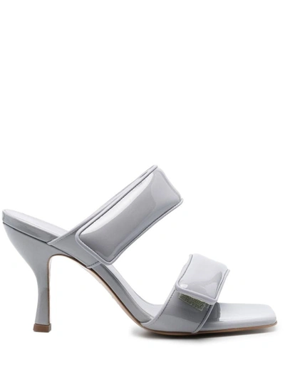 Gia Borghini Perni 03 80mm Double-strap Sandals In Grey